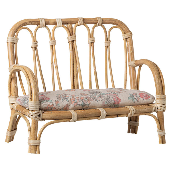 Maileg Rattan Sofa, Stor - Nature
