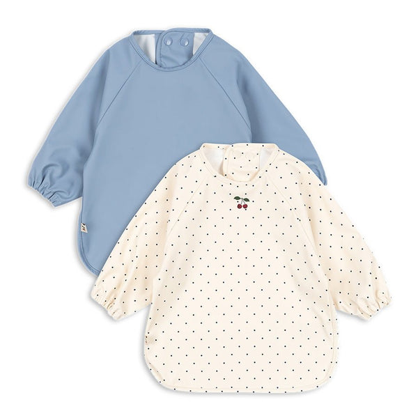 Konges Sløjd 2 - Pak Forklæde Med Ærme, Navy Dot / Rain Washed