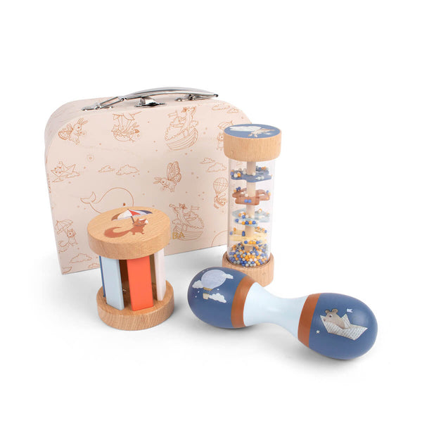 Filibabba Legekuffert - Mit Første Sanselegetøj I Træ