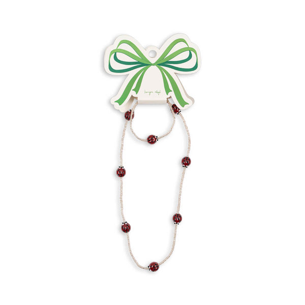 Konges Sløjd Ladybug Halskæde og Armbånd