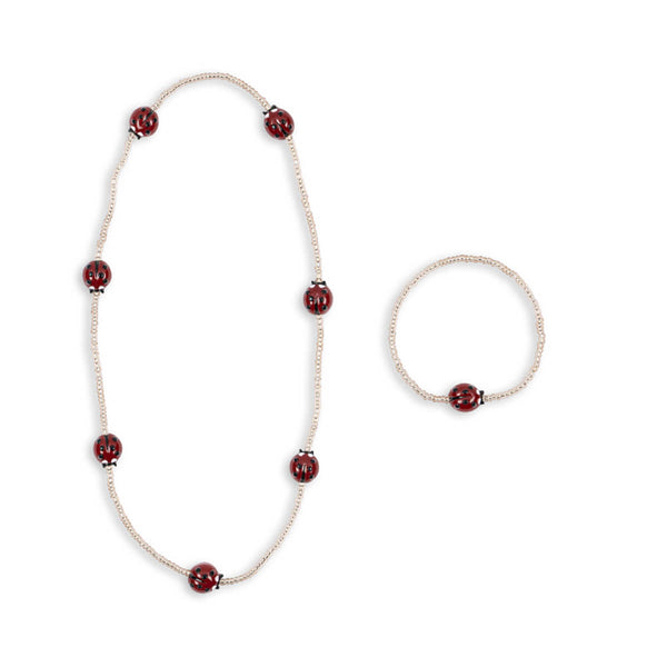 Konges Sløjd Ladybug Halskæde og Armbånd