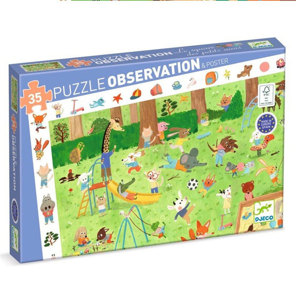Observationspuslespil med Haven (35 brikker)