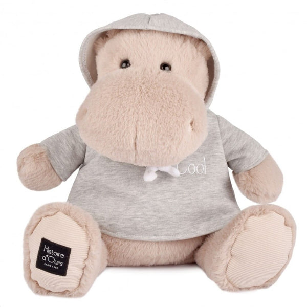 Flodhest med Hoodie (40 cm)