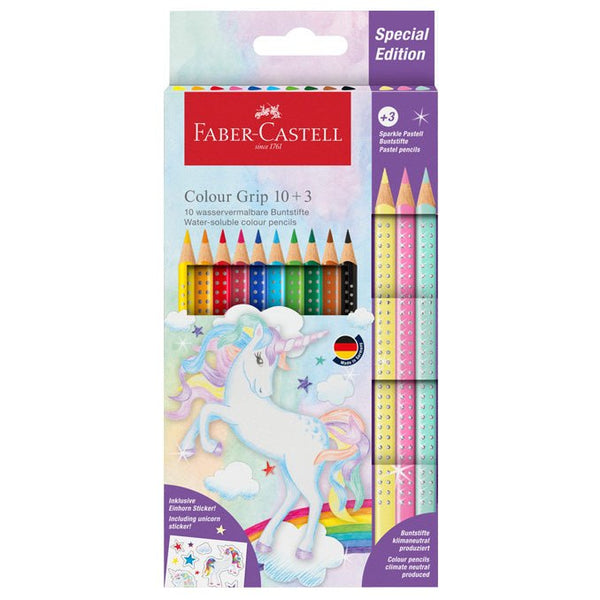 Grip Farveblyanter Unicorn 10 + 3
