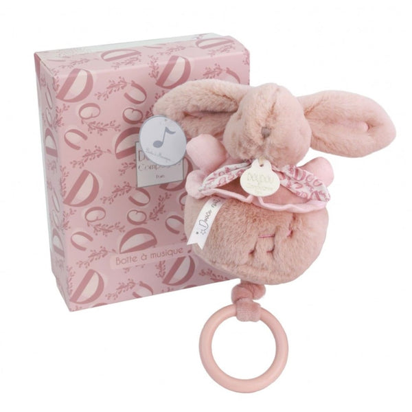Kanin i Spilledåse i Rosa (20 cm)