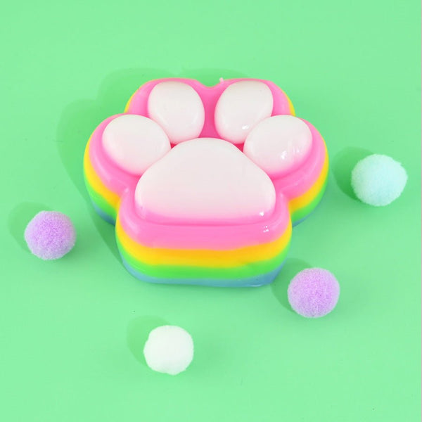 Squishy Katte Pote i Regnbuefarver