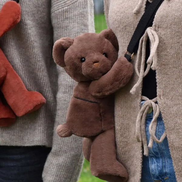 Taske med Bjørn i Brun (30 cm)