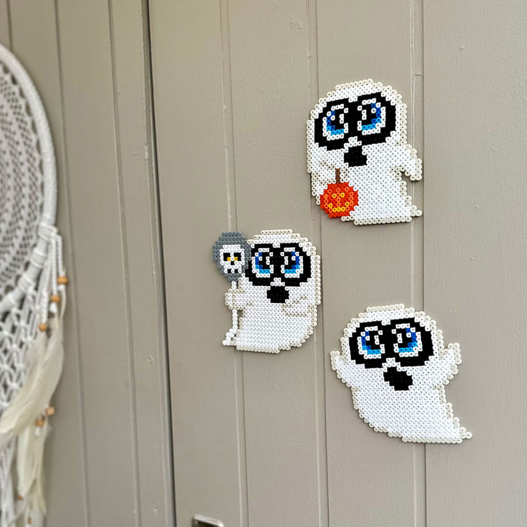 Halloween spøgelser - Anja Takacs perlemønstre - BK Family