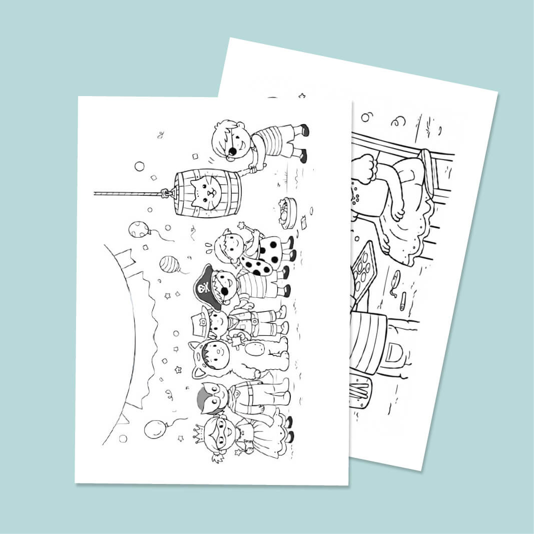 Gratis fastelavnstegninger: Print selv og farv de sjoveste kostumer! - BK Family