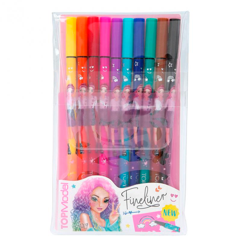 TOPModel fineliner sæt, 10 farver