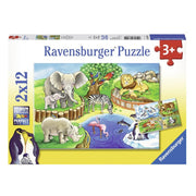 Ravensburger puslespil, dyr i zoo - 12 brikker