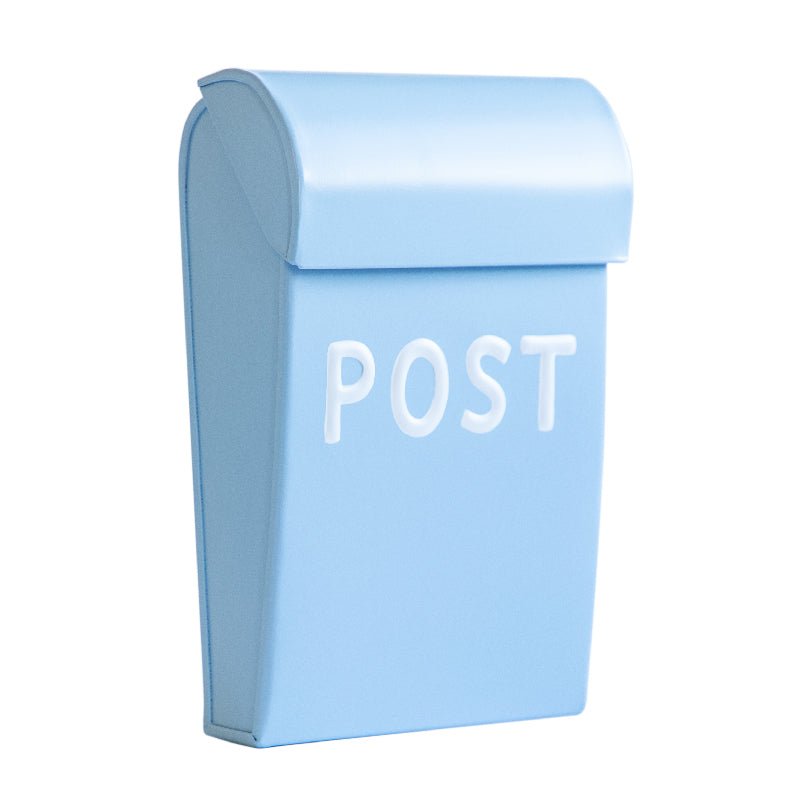 Bruka Design postkasse, mini - mat lyseblå