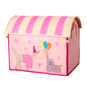 RICE opbevaringshus, party animal pink - mellem