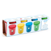 4 Becher Knete in klassischen Farben