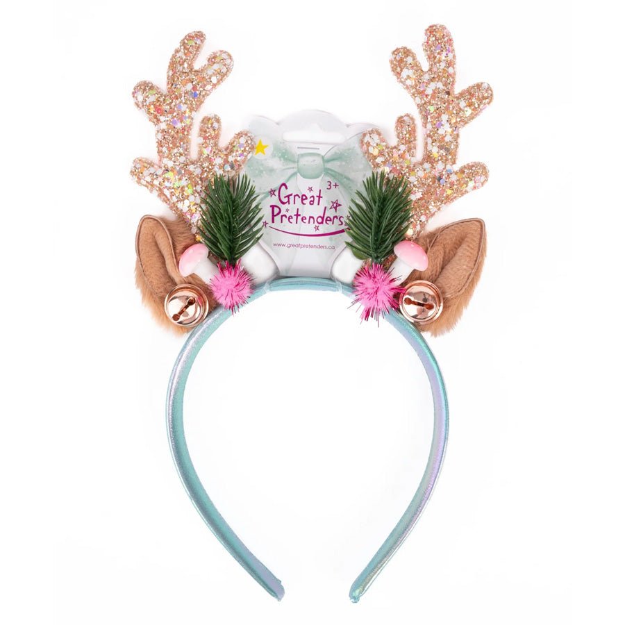 Great Pretenders Hårbøjle, Holiday Rudolph Pink/Mint