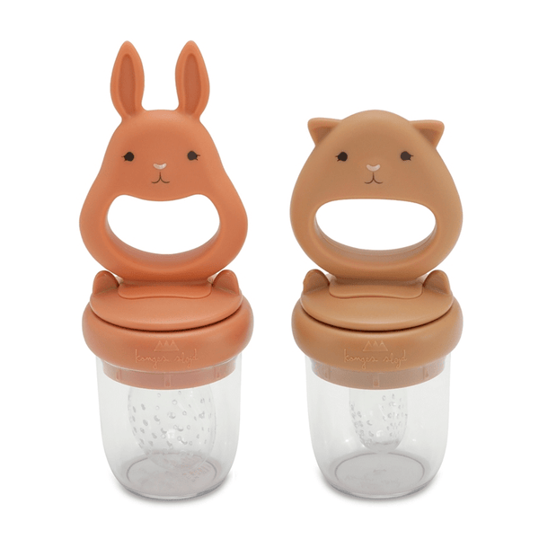 Konges Sløjd food feeder, almond/terracotta