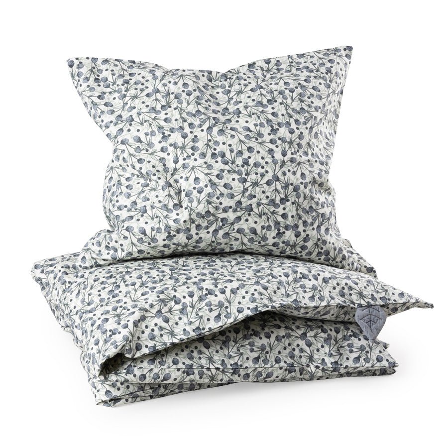 Sebra Junior sengetøj, blue olive
