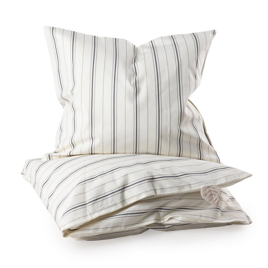 Sebra Junior sengetøj, cream stripe