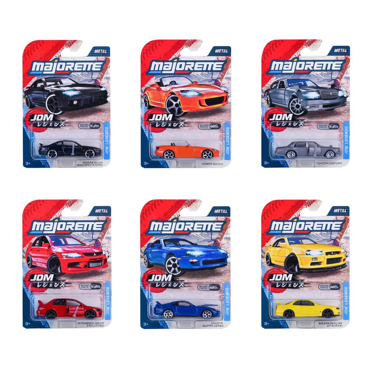 Majorette JDM Legends Premium Cars, ass