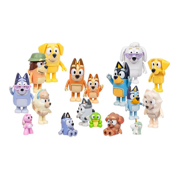 Bluey Figurer Nabovenner, 18 stk