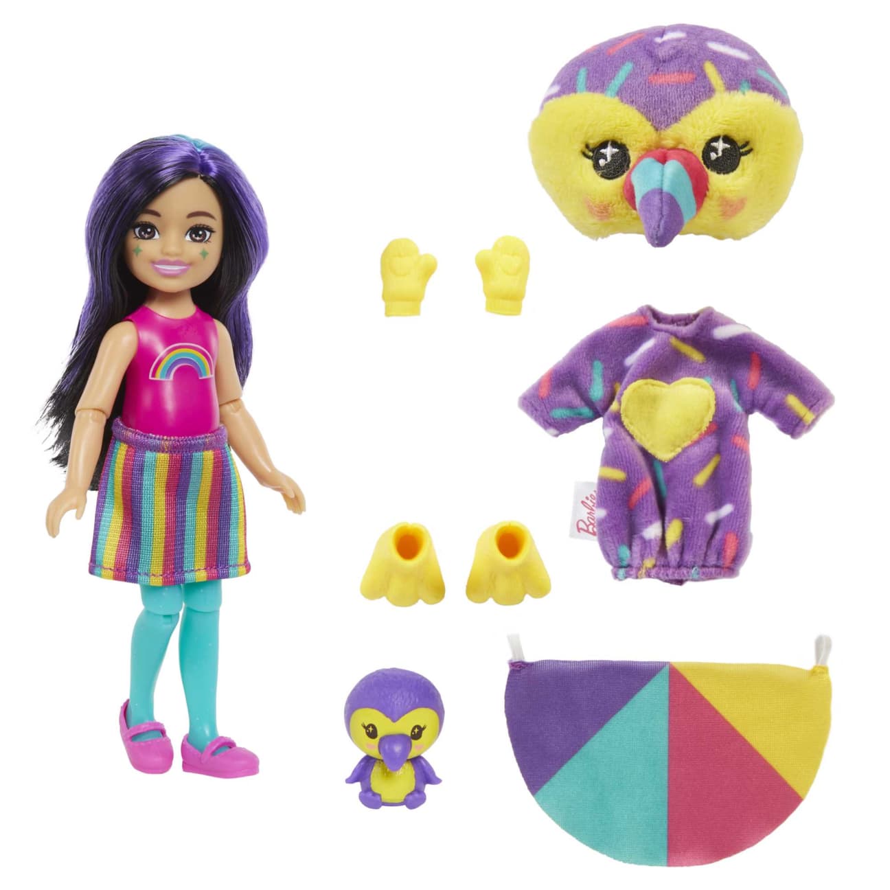 Barbie Cutie reveal Chelsea, jungle fugl
