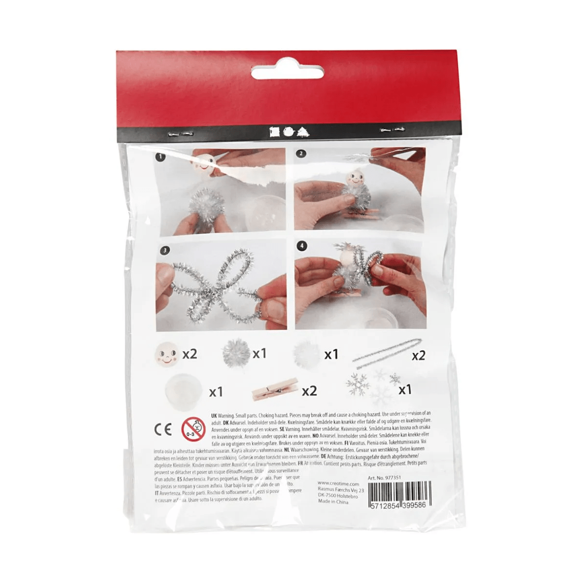 Jule DIY mini - kit, engle på klemme