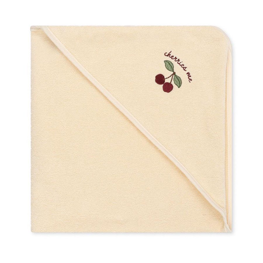 Konges Sløjd Terry håndklæde m broderi, cherry