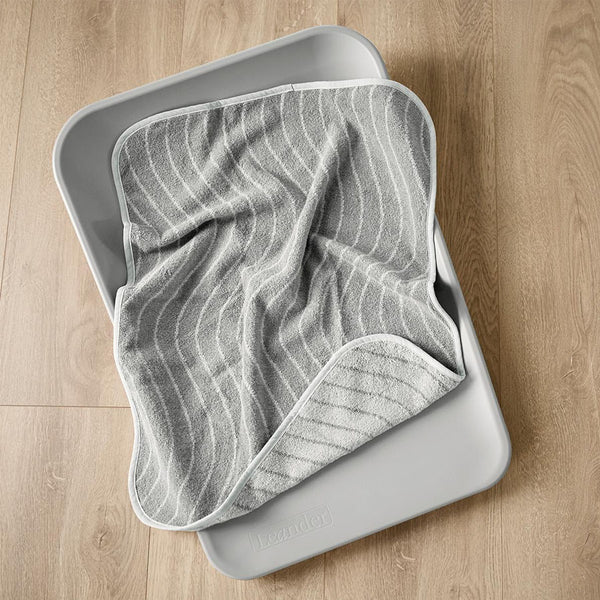 Leander Topper til puslepude, organic, Woodland cool grey