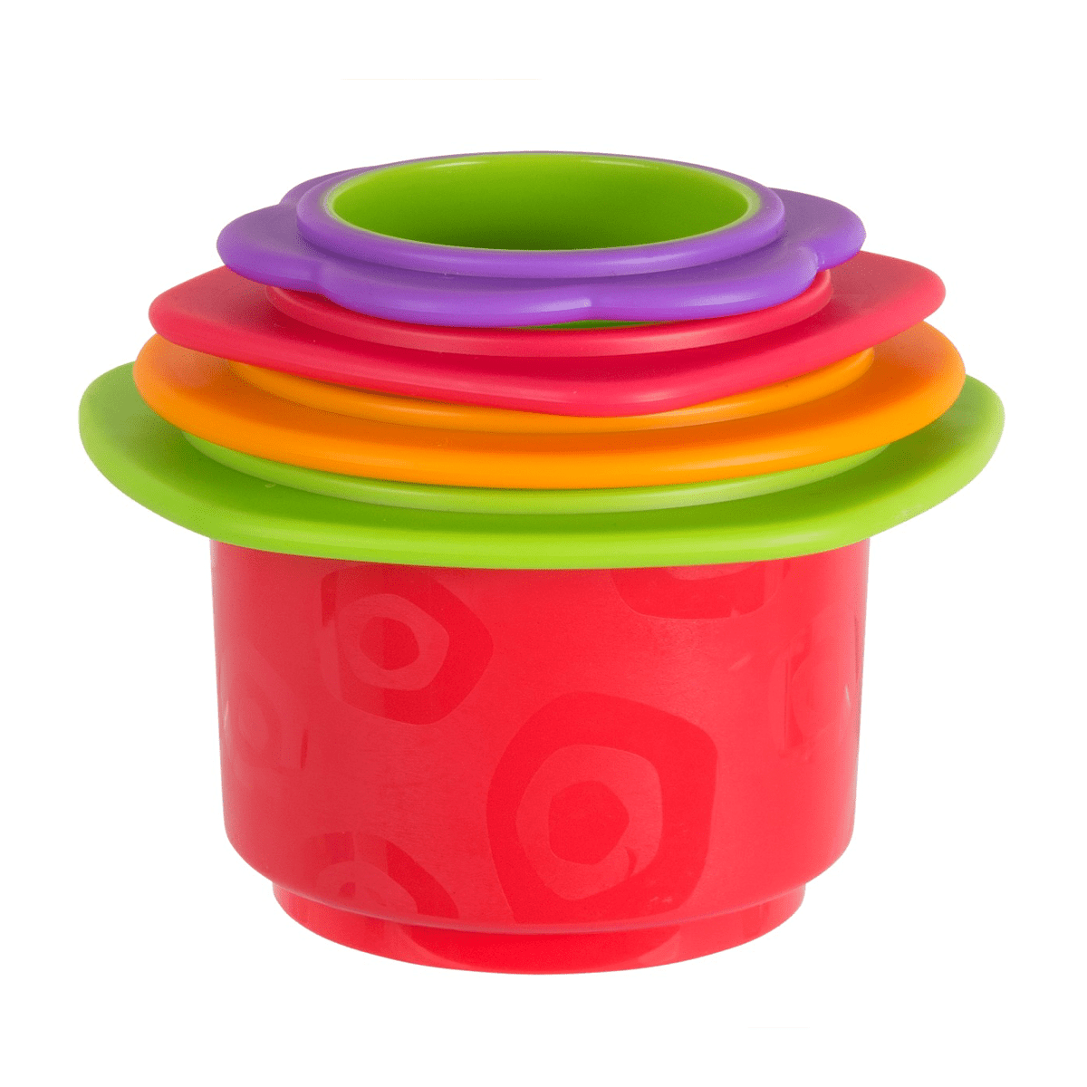 Playgro 4 stabelkopper med bidekant
