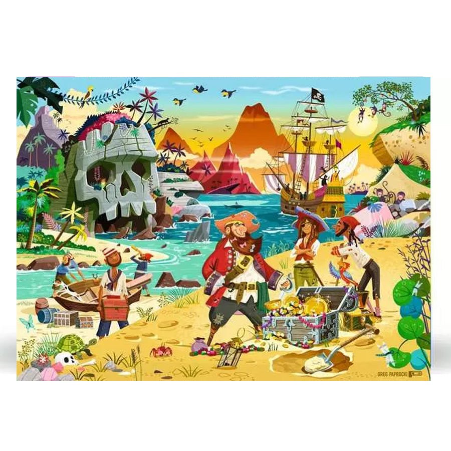 Ravensburger Puslespil, Skatteøen - 100 Brikker