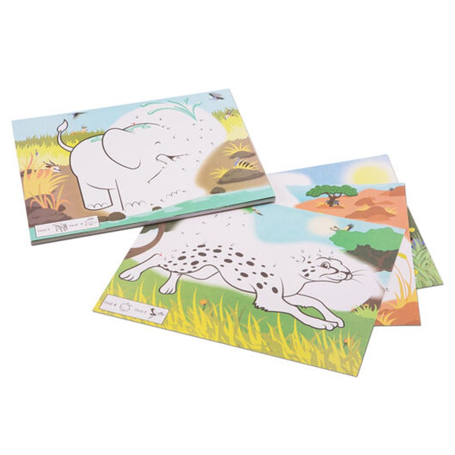 Melissa and Doug prik - til - prik malebog, vilde dyr