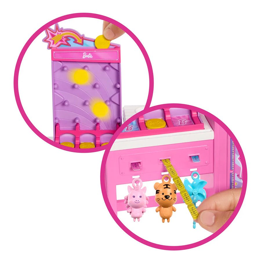 Barbie tivolispil og candy floss