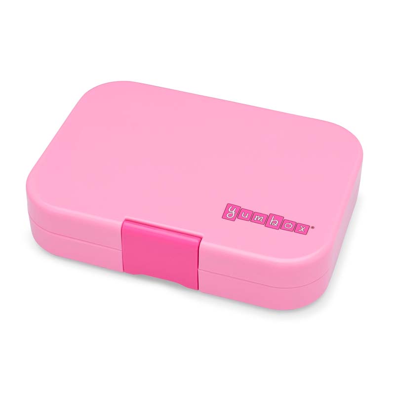 Yumbox Panino madkasse m. 4 rum, Power Pink - Rainbow tray