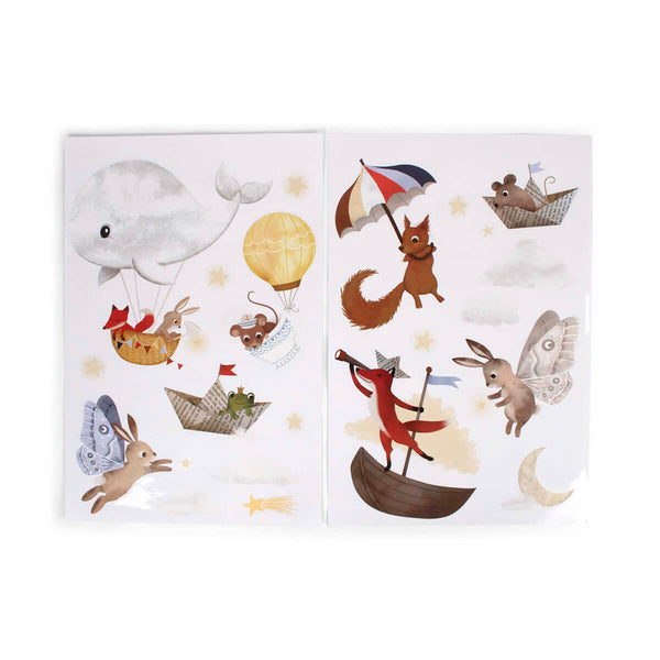Filibabba Wallstickers - Dreamy Adventurers