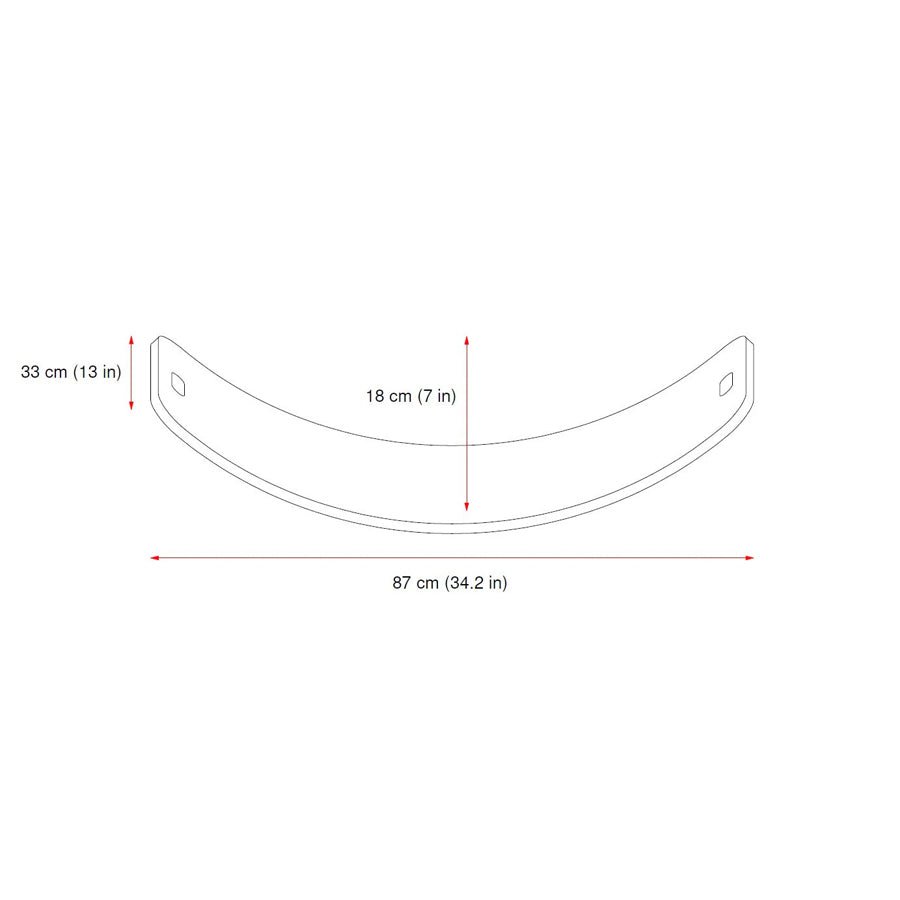 CurveLab balancebræt med filt, Perfect Arc, mørkebrun