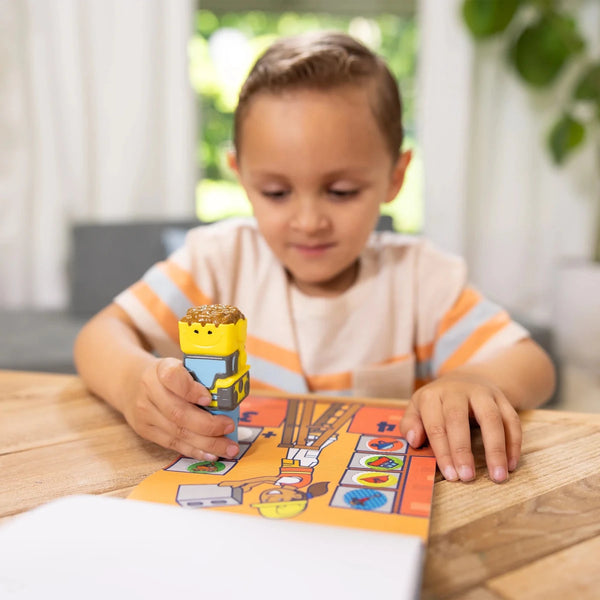 Melissa & Doug Sticker WOW, Aktivitetssæt med stamper, bulldozer