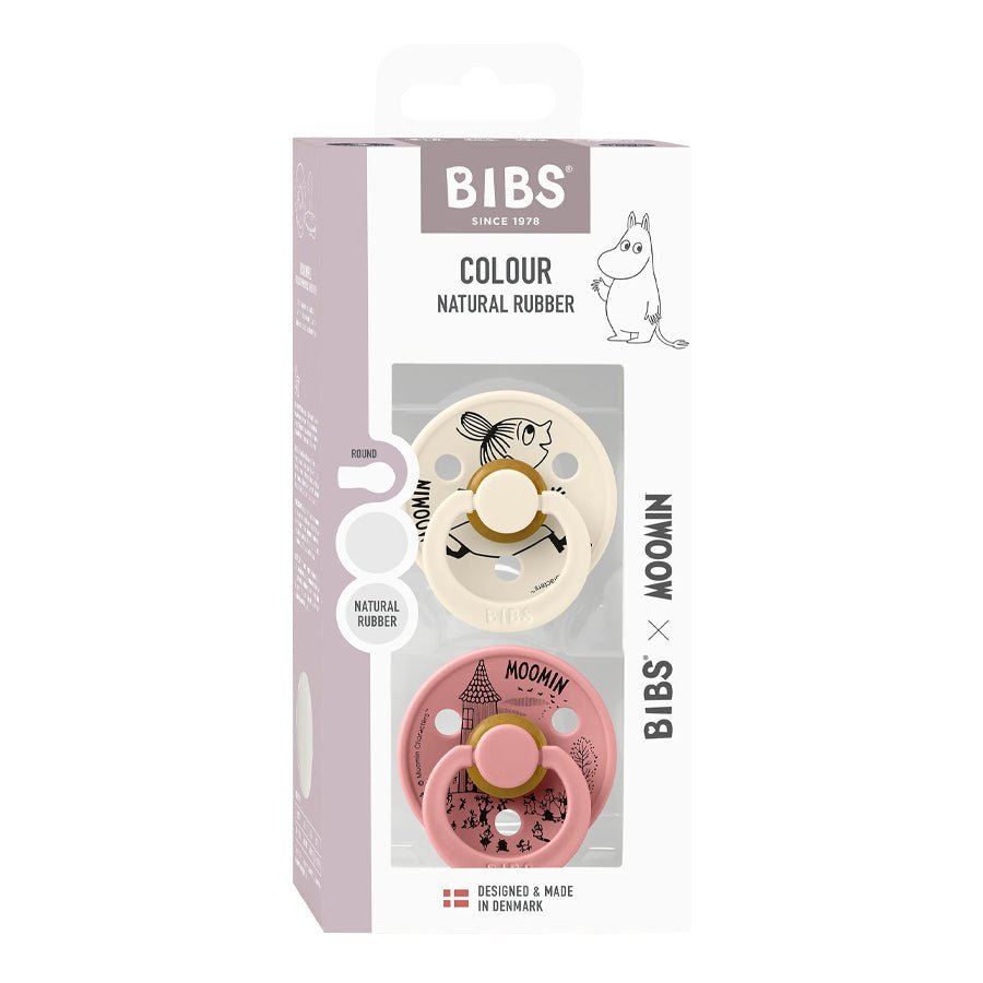 2-Pak BIBS X Mumi Lille My Colour Sut Ivory/Dusty Pink (Str 2)