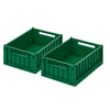 2er-Pack Weston Aufbewahrungsbox in Garden Green (klein)