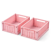 2-Pak Weston Opbevaringsboks i Rose Blush (Small)