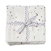 2-Pak Babysvøb Dreamy Dots Black/White