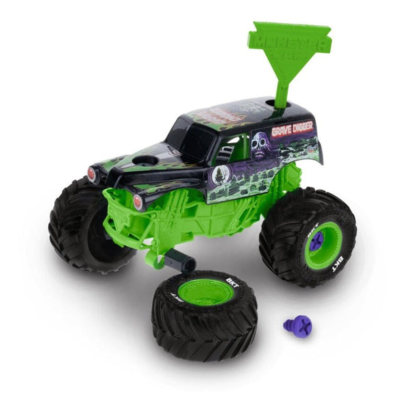 2-pak Mechanix Byg Din Egen Monstertruck med Megalodon & Grave Digger