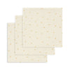 3-Pak Muslin Stofbleer i Lemon Dot