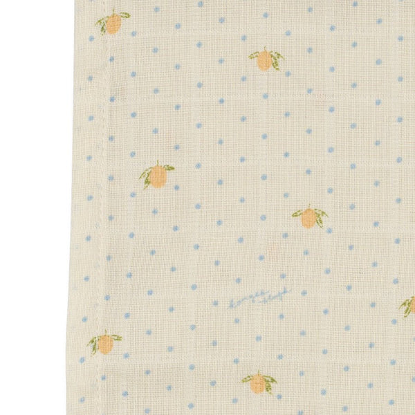 3-Pak Muslin Stofbleer i Lemon Dot