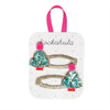 2er-Pack Christmas Tree Glitter Haarclips