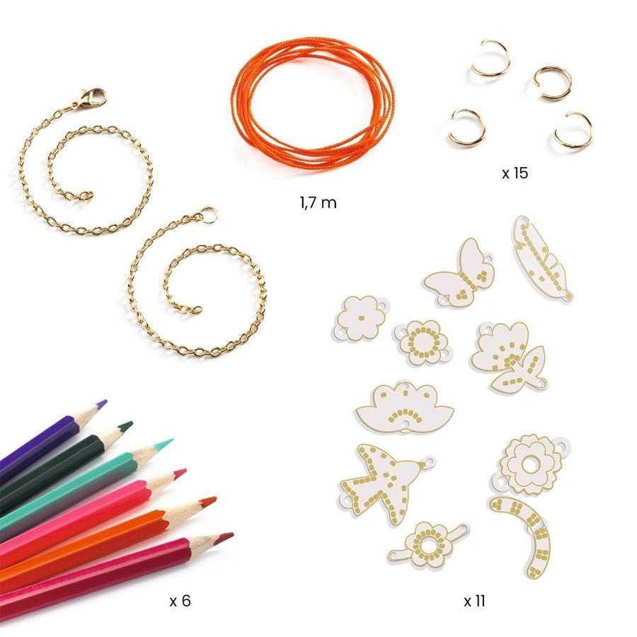 DIY Krympeplast med Fjer og Blomster