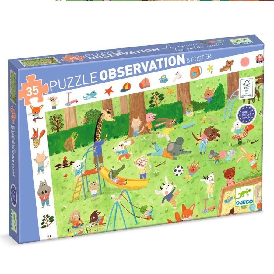 Observationspuslespil med Haven (35 brikker)