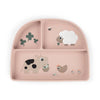 Done by Deer Stick & Stay Teller mit Unterteilungen, Tiny Farm Powder