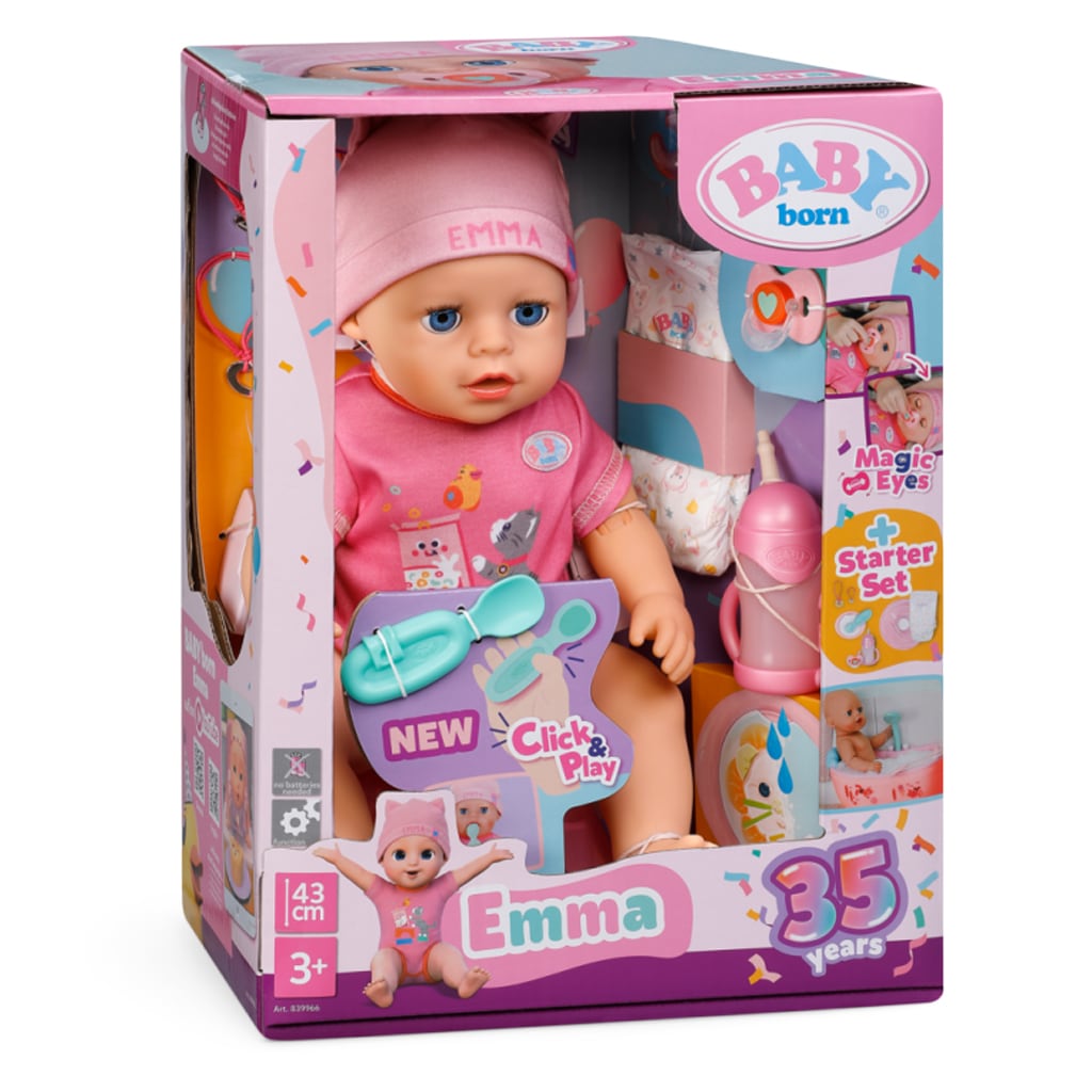 Emma Dukke Click og Play (43cm)