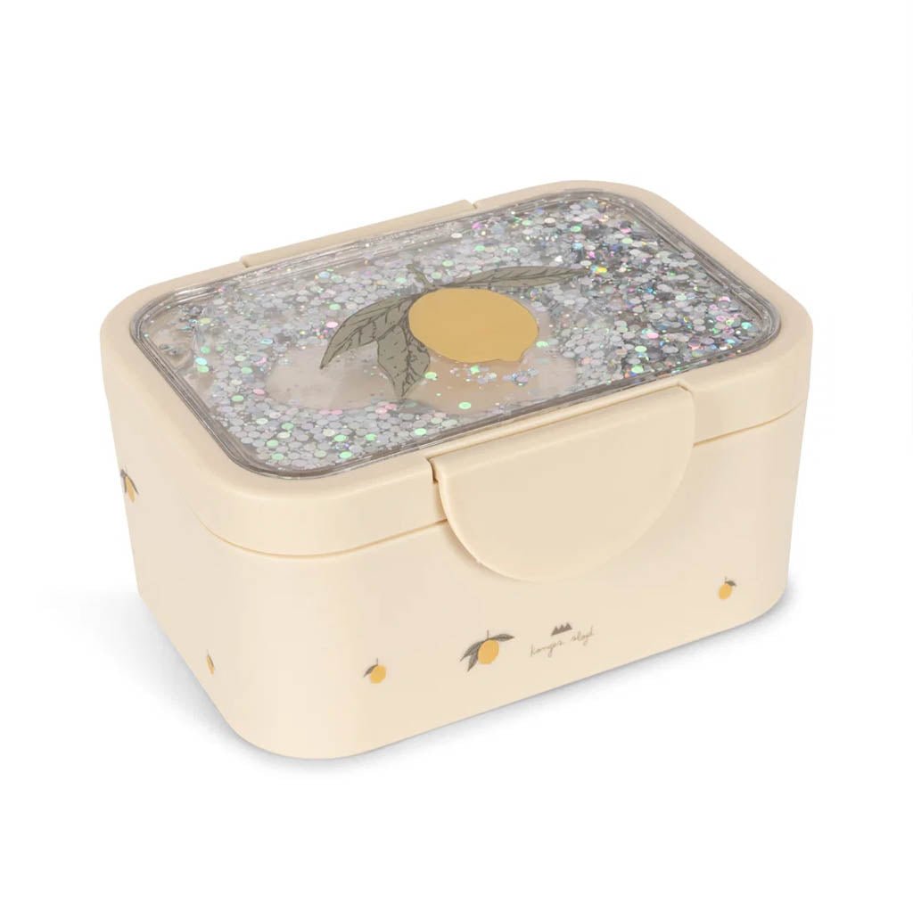 Glitter Madkasse Lemon