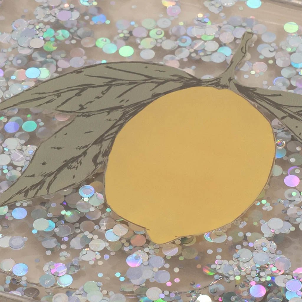 Glitter Madkasse Lemon